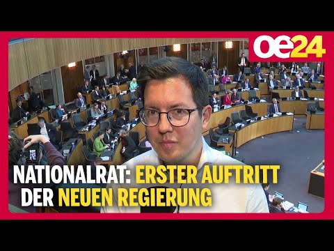 Nationalrat: Erster Auftritt der neuen Regierung