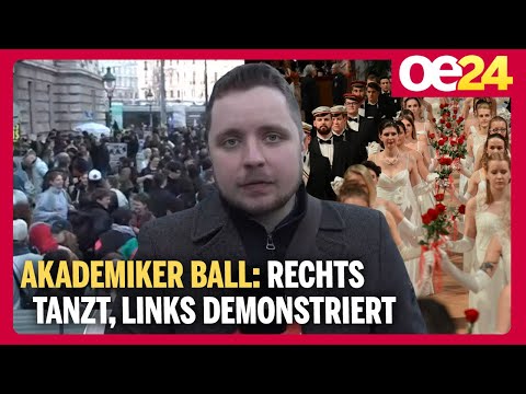 Akademiker Ball: Rechts tanzt, Links Demonstriert