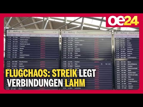 Flugchaos: Streik legt Verbindungen lahm