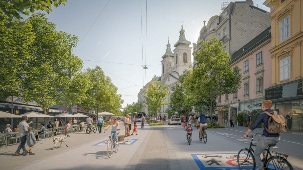 Landstraßer Hauptstraße in Wien wird teilweise zur Begegnungszone