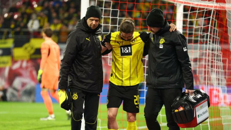 Marcel Sabitzer verletzt sich im Topspiel Leipzig gegen Dortmund