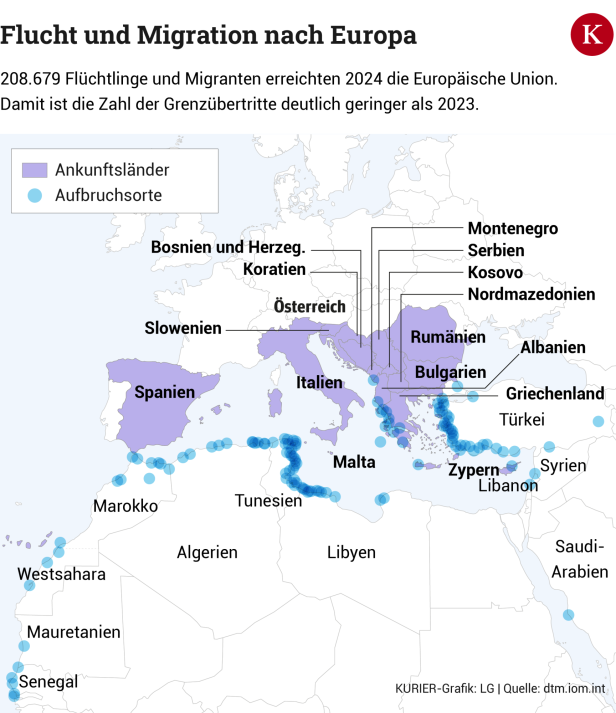 Notbremsung bei Migration: Was Österreich und Deutschland vorhaben Notbremsung bei Migration: Was Österreich und Deutschland vorhaben