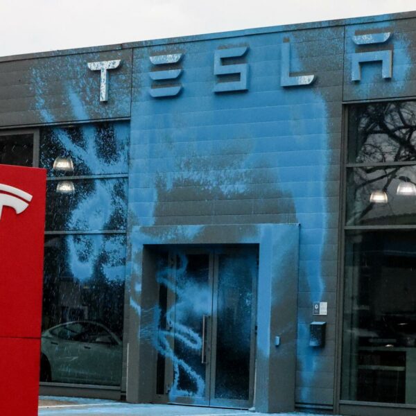 Protestwelle gegen Elon Musk: Farb-Attacke auf Tesla-Filiale