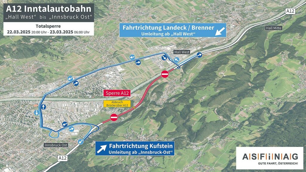 Sperre in der Nacht in Tirol: Brücke muss abgerissen werden
