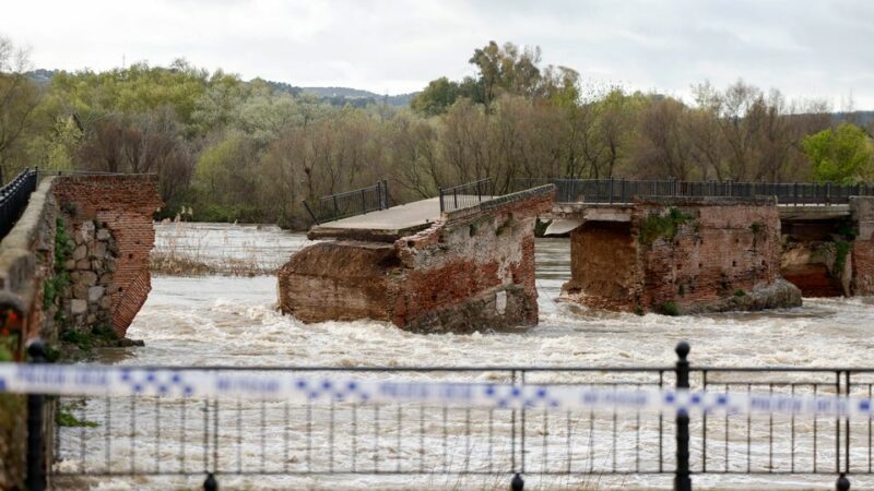Unwetter in Spanien: Antike Brücke weggeschwemmt