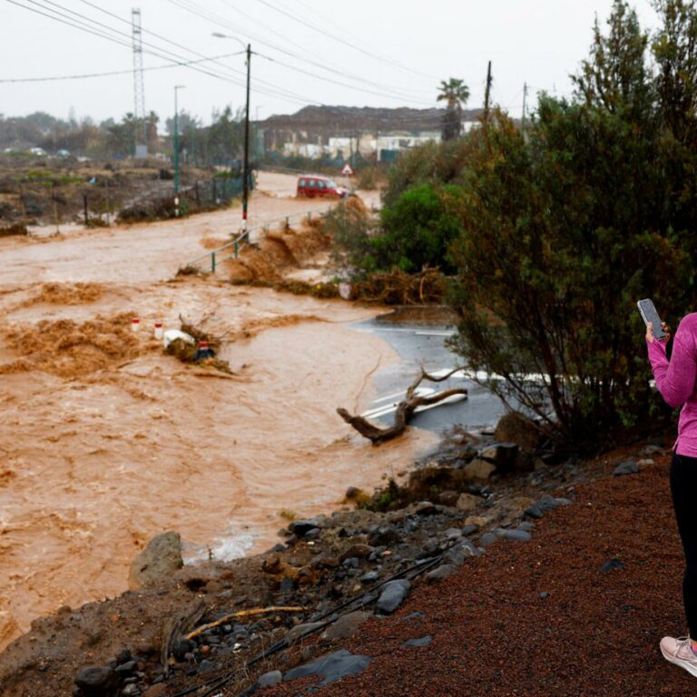 Urlaubsinsel Gran Canaria von heftigen Regenfällen heimgesucht