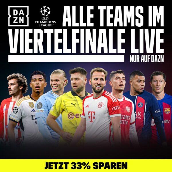 Champions League live: So steht’s in den Viertelfinalspielen