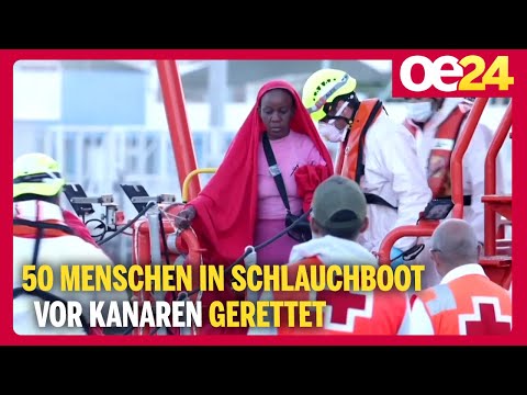 Spanien: 50 Menschen in Schlauchboot vor Kanaren gerettet