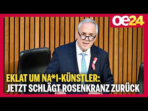 Eklat um Na*i-Künstler: Jetzt schlägt Rosenkranz zurück