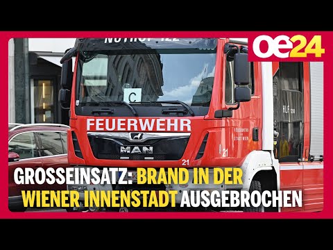 Großeinsatz: Brand in der Wiener Innenstadt ausgebrochen
