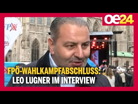 FPÖ-Wahlkampfabschluss am Stephansplatz | Leo Lugner