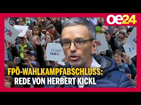 FPÖ-Wahlkampfabschluss am Stephansplatz | Herbert Kickl