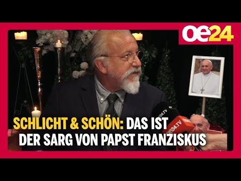 Schlicht & Schön: Das ist der Sarg von Papst Franziskus