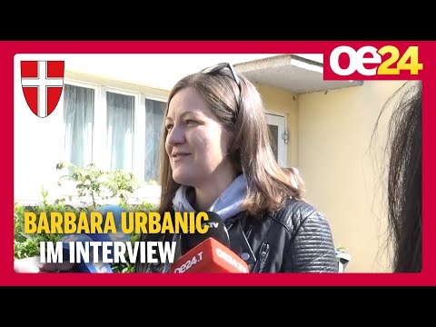 Barbara Urbanic (KPÖ) gibt ihre Stimme ab