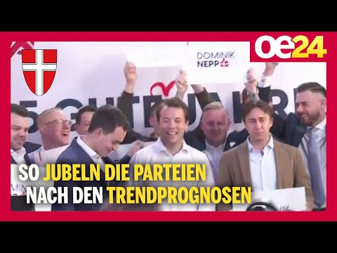 So jubeln die Parteien nach den Trendprognosen | Wien-Wahl 2025