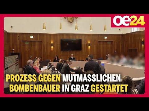 Prozess gegen mutmaßlichen Bombenbauer in Graz gestartet