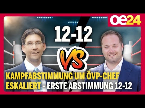 Kampfabstimmung um ÖVP-Wien-Chef eskaliert: Erste Abstimmung endet 12-12 unentschieden