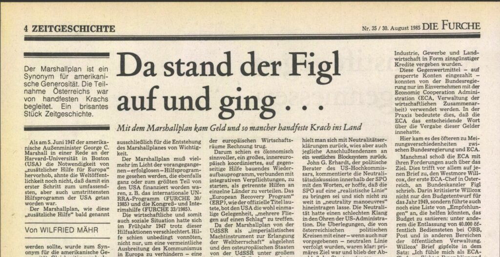 Jetzt muss ein Figl ran