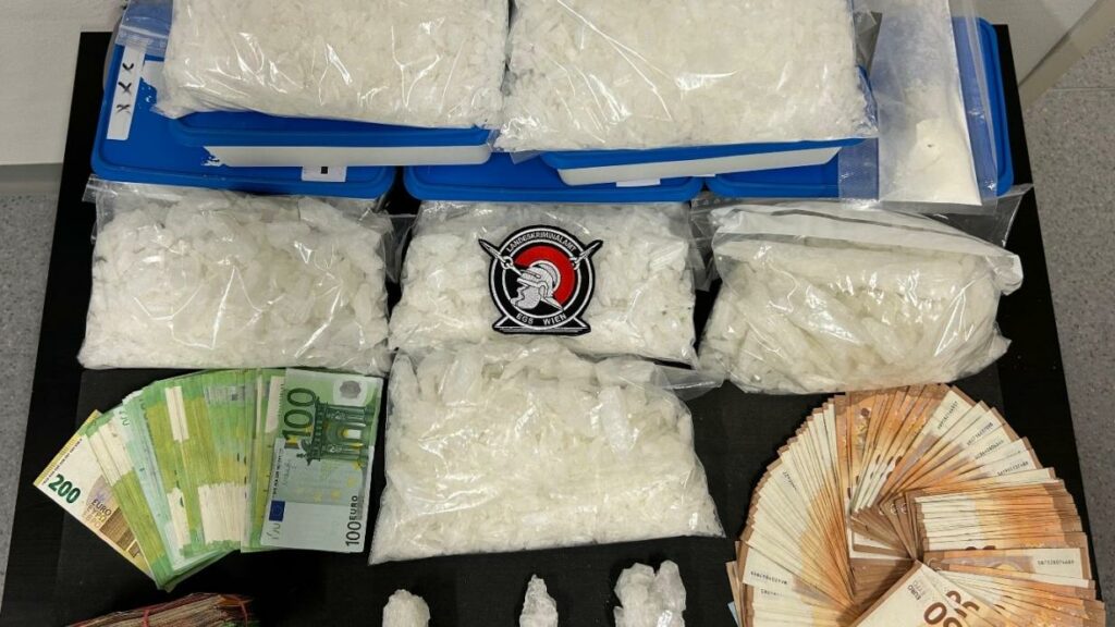 Drogenrazzia in Wien: Sechs Festnahmen und sechs Kilo Crystal Meth sichergestellt