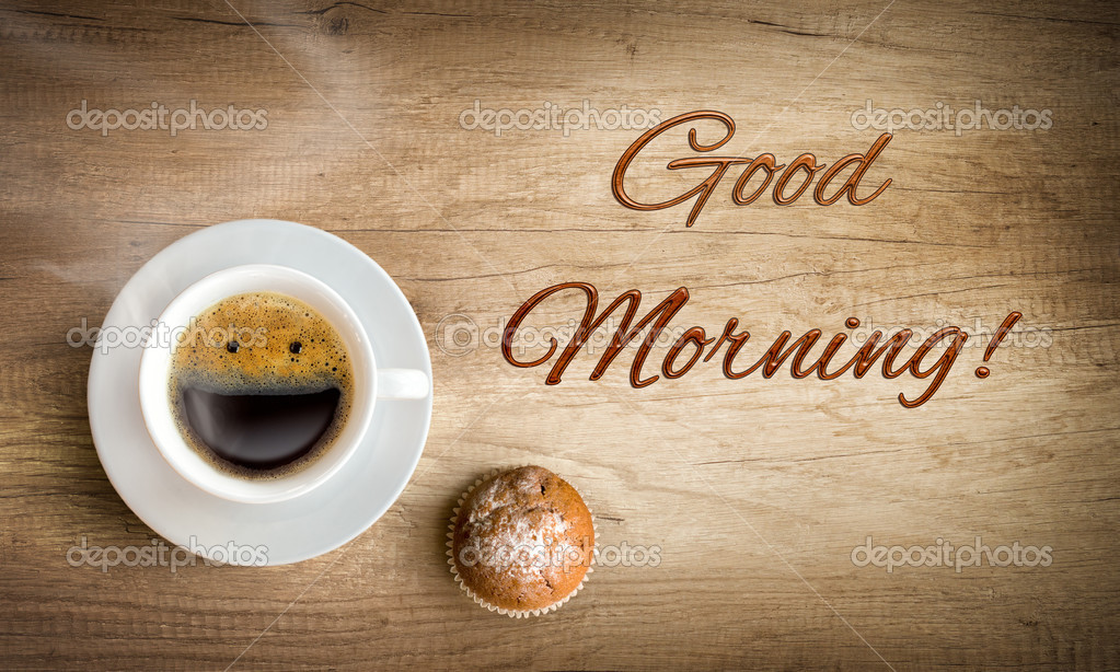 Ein fröhlicher Morgen im Café