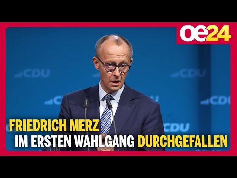 Friedrich Merz im ersten Wahlgang durchgefallen