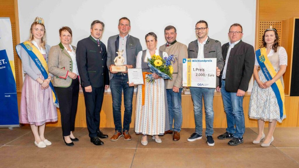Milchkrone für Zwettl: Bio-Betrieb gewinnt Goldene Bella