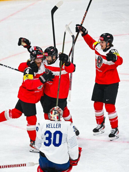 Sieg gegen Frankreich: Österreichs Eishockeyteam schafft den Klassenerhalt