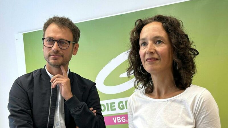 Vorarlberger Grünen-Doppelspitze mit 88,89 Prozent bestätigt