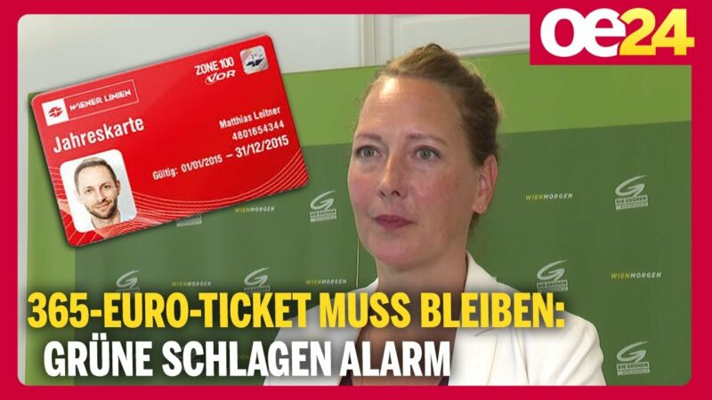 365-Euro-Ticket muss bleiben: Grüne schlagen Alarm