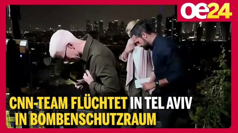 CNN-Team flüchtet in Tel Aviv in Bombenschutzraum