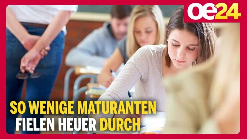 Fast keine Fünfer: So wenige Maturanten fielen heuer durch
