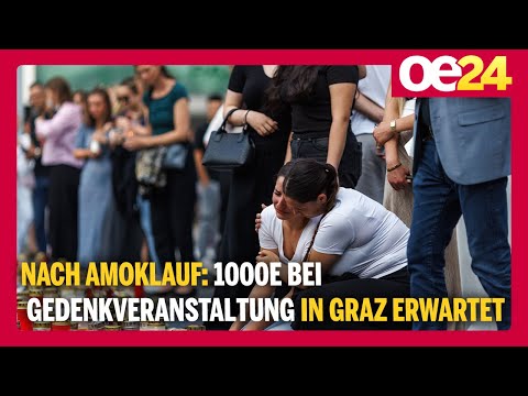 Nach Amoklauf: 1000e  bei Gedenkveranstaltung in Graz erwartet
