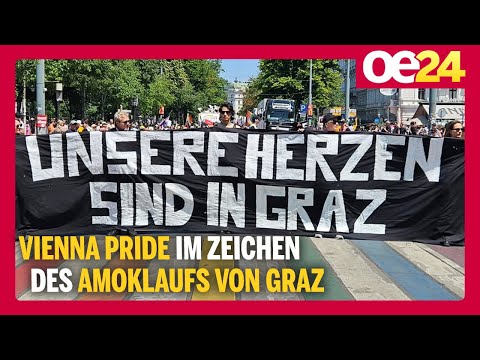 Vienna Pride im Zeichen des Amoklaufs von Graz