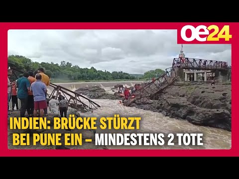 Indien: Brücke stürzt bei Pune ein – mindestens 2 Tote