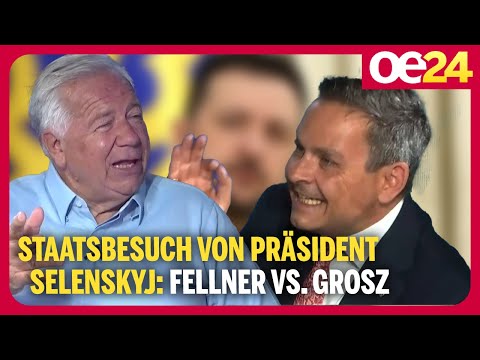Staatsbesuch von Ukraine Präsident Selenskyj | Wolfgang Fellner vs. @geraldgrosz