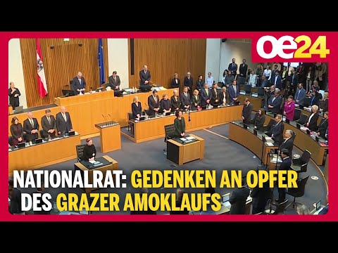 Nationalrat: Gedenken an Opfer des Grazer Amoklaufs