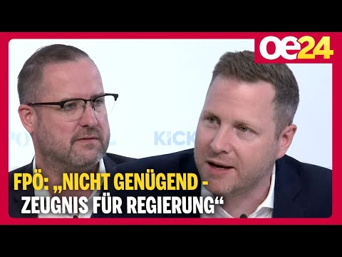 FPÖ: “Nicht genügend – Zeugnis für Regierung”