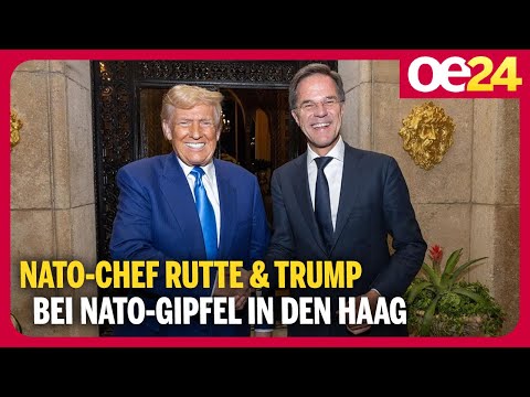 Nato-Chef Mark Rutte & Donald Trump bei Nato-Gipfel in Den Haag
