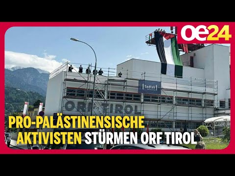 Pro-Palästinensische Aktivisten stürmen ORF Tirol