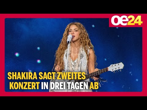 Shakira sagt zweites Konzert in drei Tagen ab