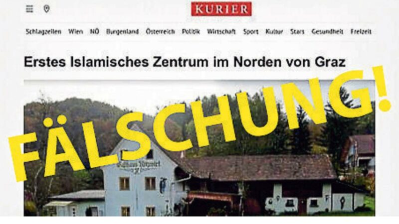 KURIER geht rechtlich gegen Fake-Artikel zu Steiermark vor