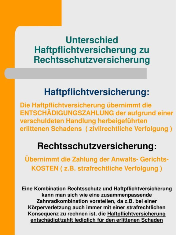 Rechtsschutz- & Haftpflichtversicherung: Das ist der Unterschied