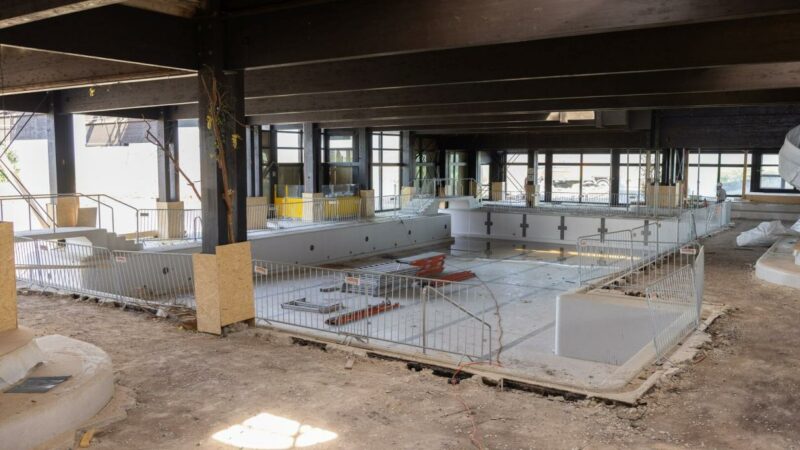 Sanierung und Ausbau des Hallenbades Neusiedl am See voll im Plan