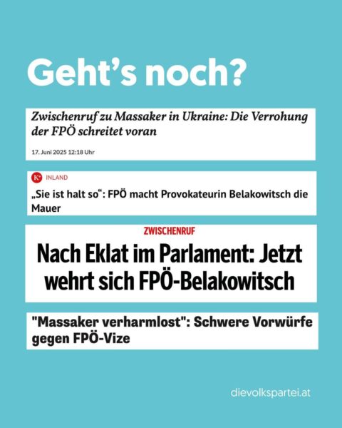 „Sie ist halt so“: FPÖ macht  Provokateurin Belakowitsch die Mauer