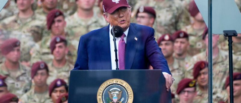 “Sie zerstören dich”: Trump beschwört Stärke des US-Militärs