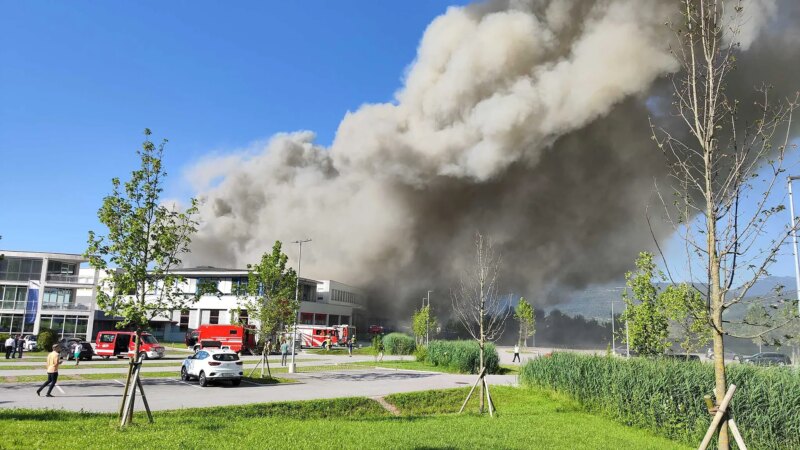 Großbrand bei Maschinenbauer EMCO in Hallein ausgebrochen