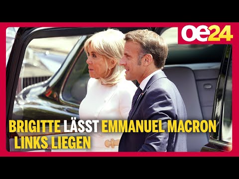 Bei Staatsbesuch: Brigitte lässt Emmanuel Macron links liegen