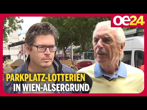 Parkplatz-Lotterie in Wien-Alsergrund | Sportreporter-Legende Huber & Burgeraktivist Weissenbäck