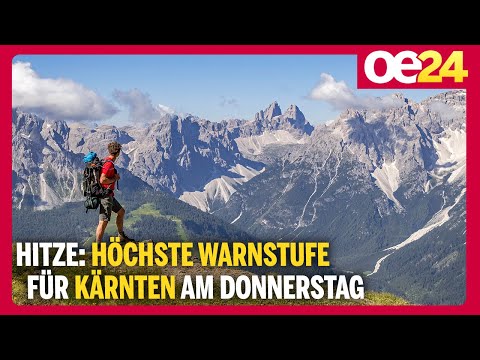 Hitze: Höchste Warnstufe für Kärnten am Donnerstag
