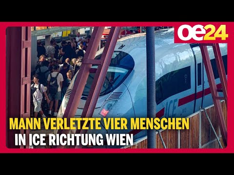 Mann verletzte vier Menschen in ICE Richtung Wien